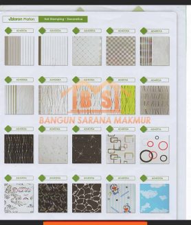 JUAL PLAFON UPVC MERK ADARON PILIHAN MODEL BANYAK
