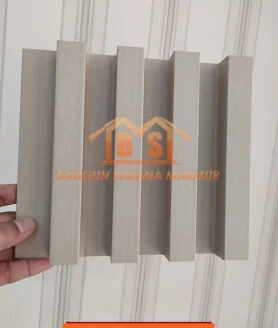 DE WALL PANEL WPC INTERIOR DINDING 3D PUTIH